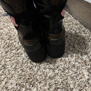 Louis Vuitton Black Platform Shoes
